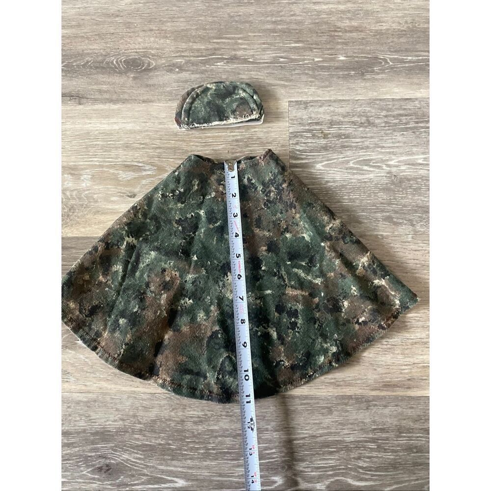 Goose Outfit - Camo Dress with Matching Hat handmade vintage - Picture 2 of 3